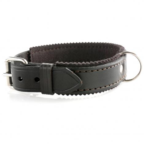 Hundehalsband - Leder/Filz 65cm