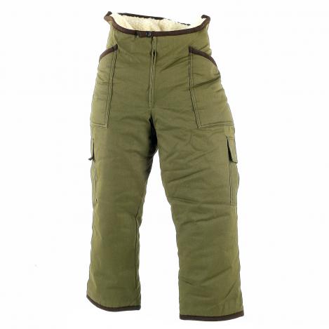 Winter - Ansitz - Jagdhose - Baumwolle / Schaf-Fell 46