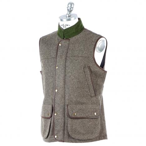 Lodenweste Jagd - Field Vest - Grau/Grün - Paul & Kloosterhuis 60