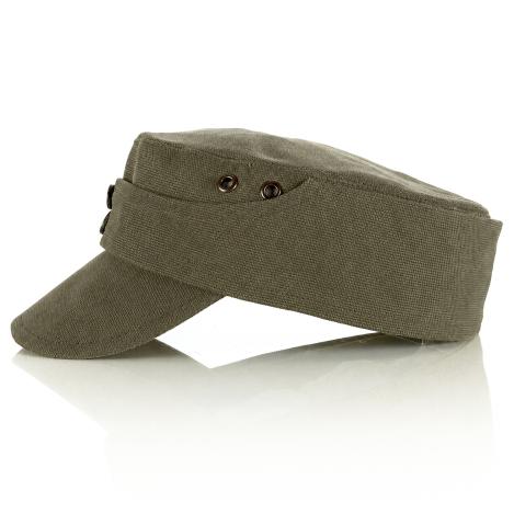 Paul & Kloosterhuis - Baschlikmütze - Safari - Feldmütze - Hard Wearing Canvas - Oliv 