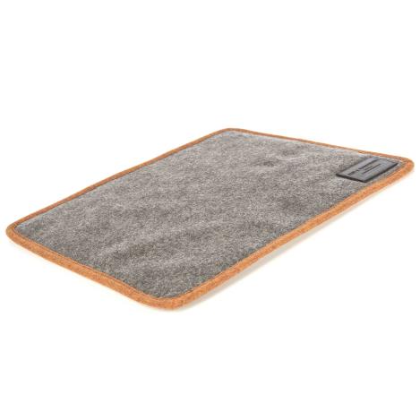 Paul & Kloosterhuis - Loden-Sitzkissen - Grau/Orange - Militär-Loden - Small: 