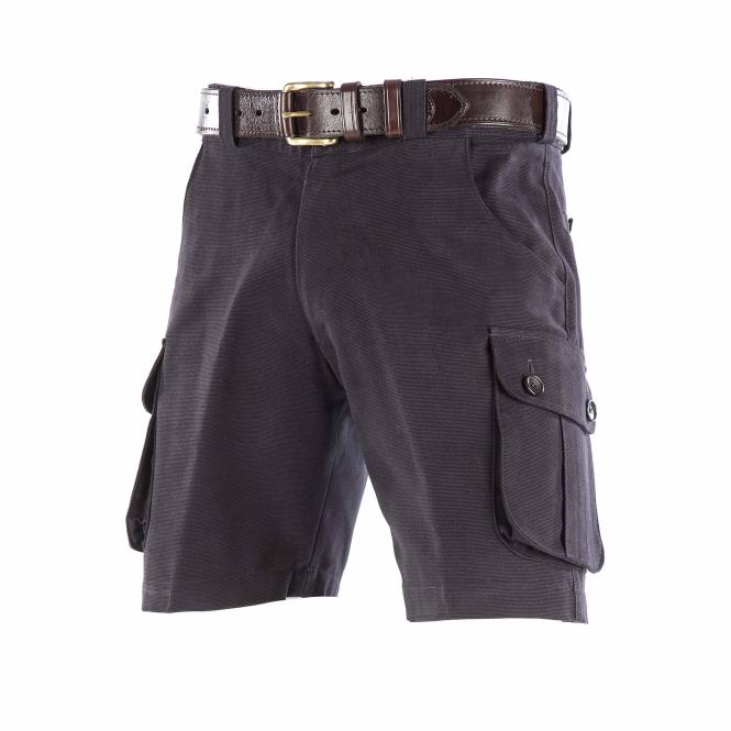 Paul & Kloosterhuis - Cargo - Shorts - Seitentaschen - Hard Wearing Canvas - Dark Navy Blue 
