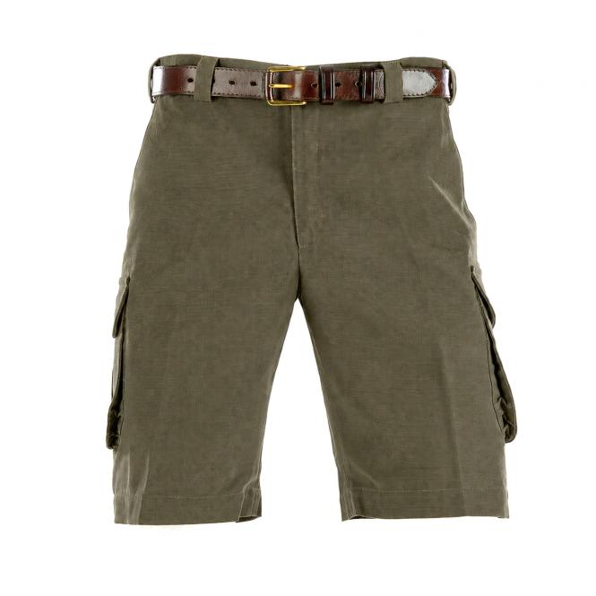 Paul & Kloosterhuis - Safari-Shorts Heritage Cut - Hard Wearing Canvas - Oliv 