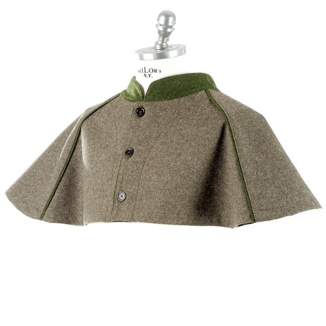 Paul & Kloosterhuis - Loden-Pelerine - Grau/Grün 