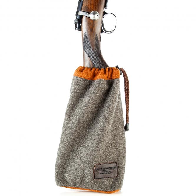 Paul & Kloosterhuis - Loden-Schaft-Schutz-Futteral - Grau/Orange 