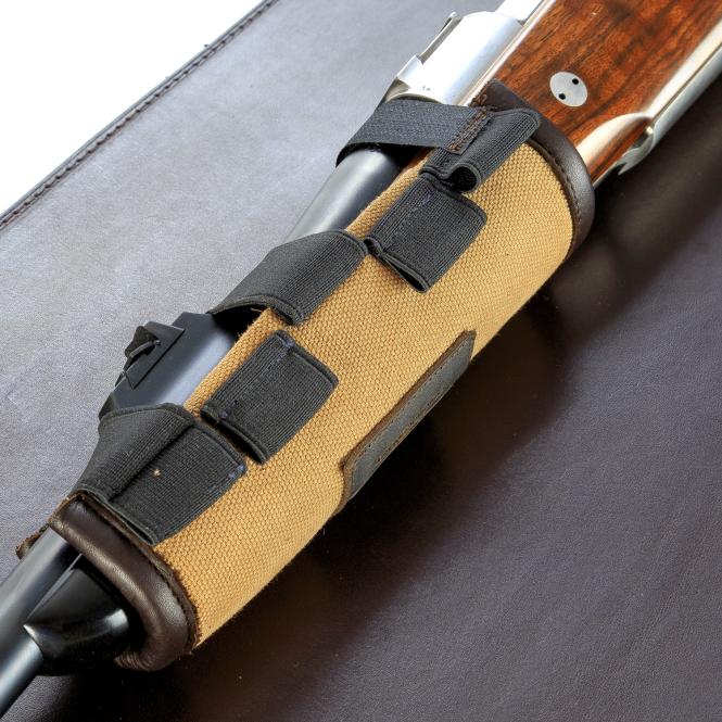 Paul & Kloosterhuis - Safari Schaftauflage - lang - 4 x Big Game Patronen - Hard Wearing Canvas 