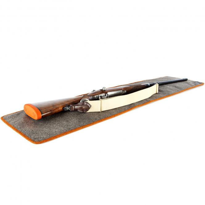 Paul & Kloosterhuis - Loden-Waffen-Unterlage - Gun Cleaning Mat - Grau/Orange 