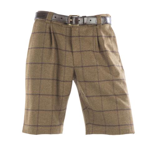 Paul & Kloosterhuis  - Lodenhose kurz - Lodenshorts - Classic - Bundfalte - Merinoloden - Glenckeck 