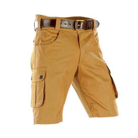 Paul & Kloosterhuis - Cargo - Shorts - Seitentaschen - Cavalry Twill - Brown 
