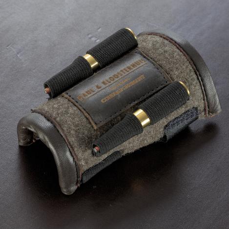 Paul & Kloosterhuis - Loden Schaftauflage - kurz - 2 x Kugel - Militär-Loden 