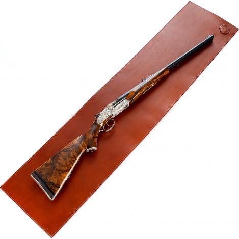 Paul & Kloosterhuis - Gun Cleaning Mat - Leather / Felt - Mid Brown 